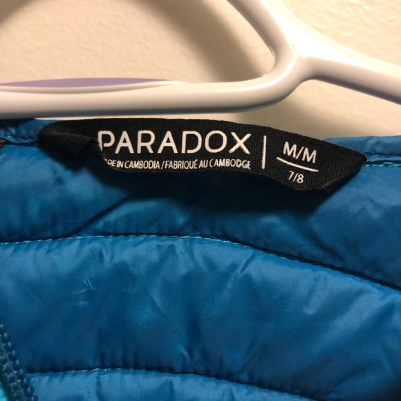 Girls Paradox puffer jacket size 7/8 - Picture 2 of 3